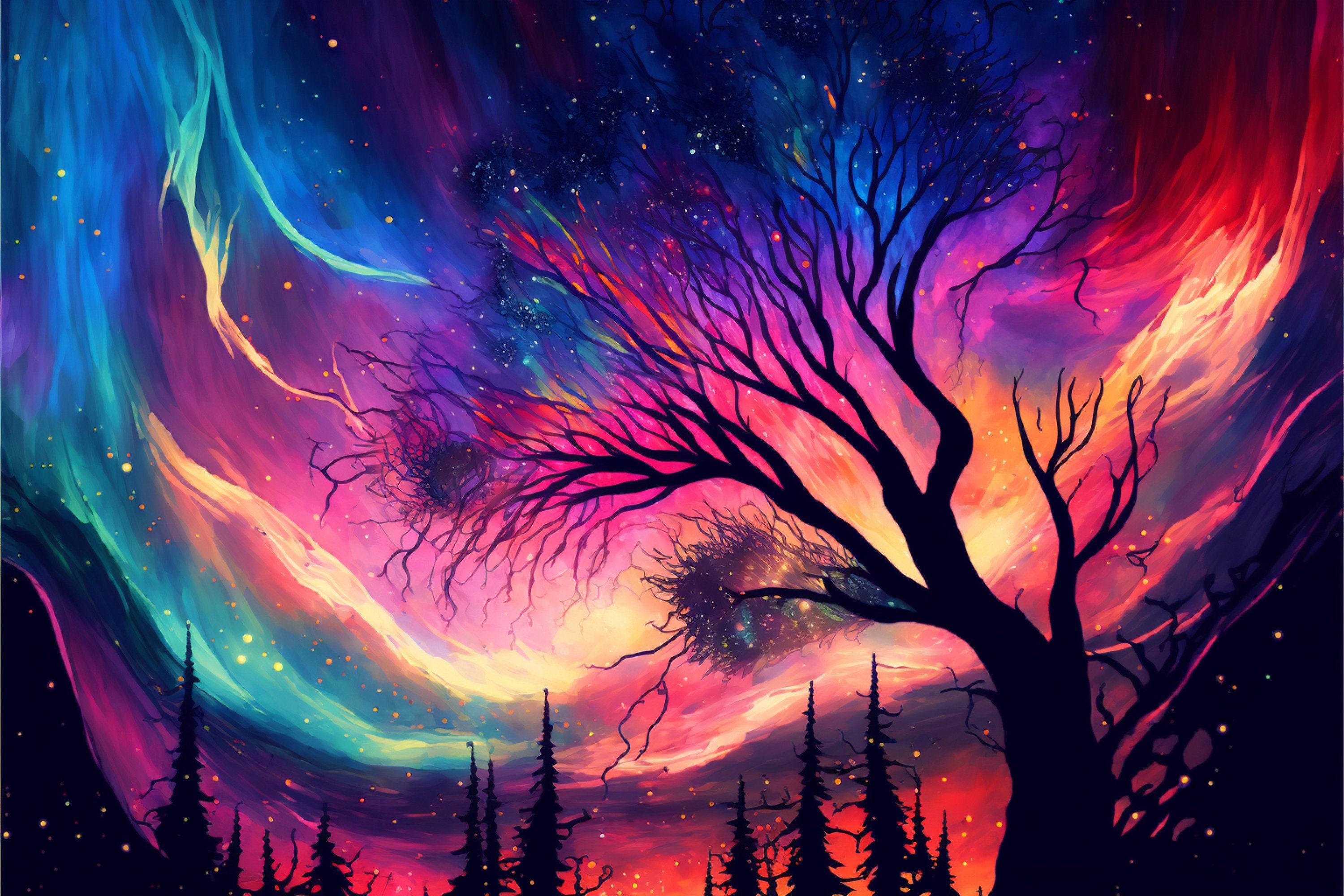 Northern Lights Art – Celestial Wall Decor | Gallery Wrapped Canvas, Ready to Hang