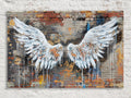 Graffiti Angel Wings Urban Street Art – Large Canvas Art, Gallery Wrapped, Ready to Hang