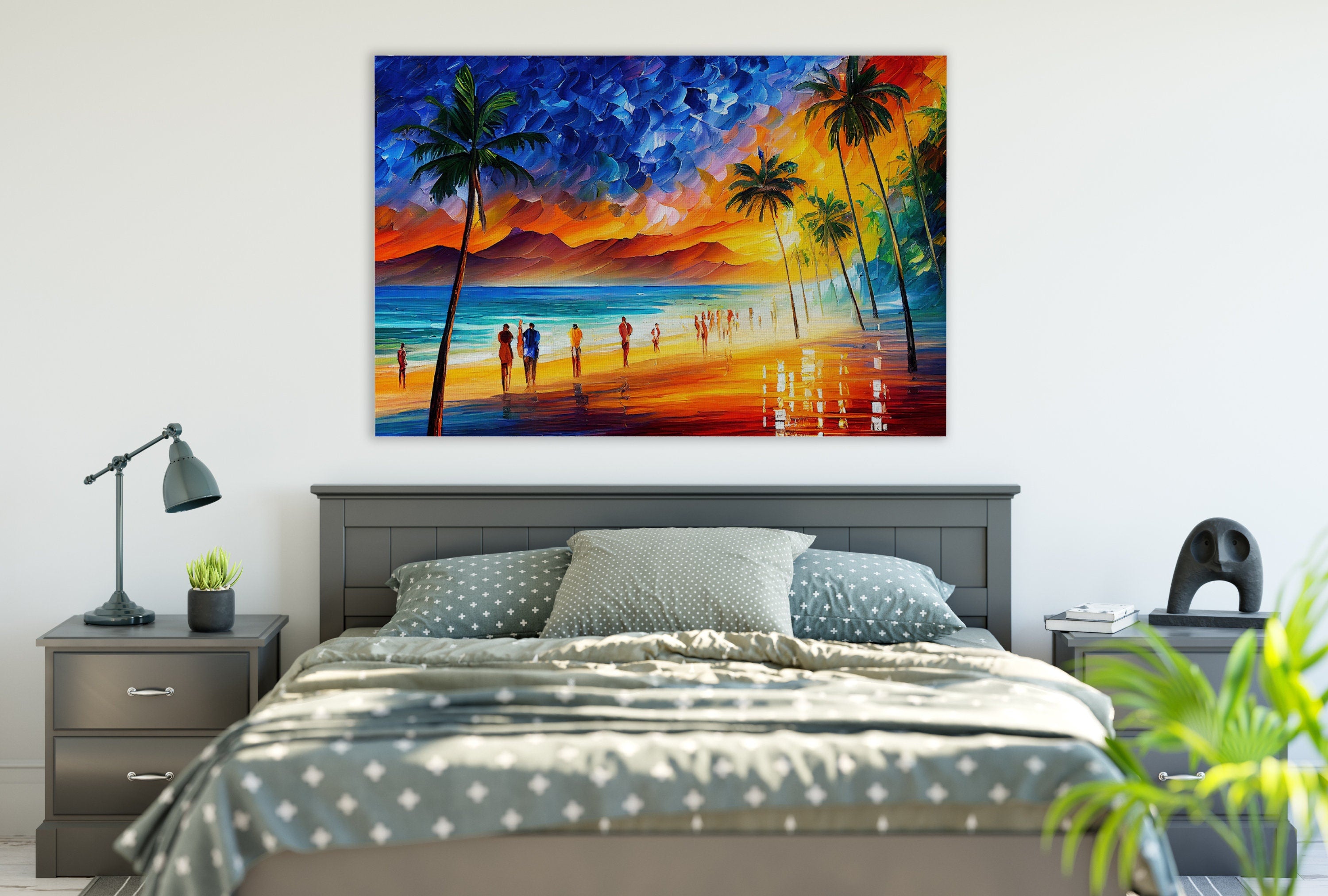 Hawaii Beach Canvas Print - Paradise Oil Painting With Vibrant Coastal Art