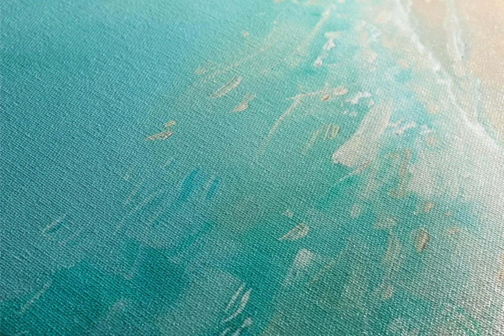 a close up of a piece of paper with a painting on it