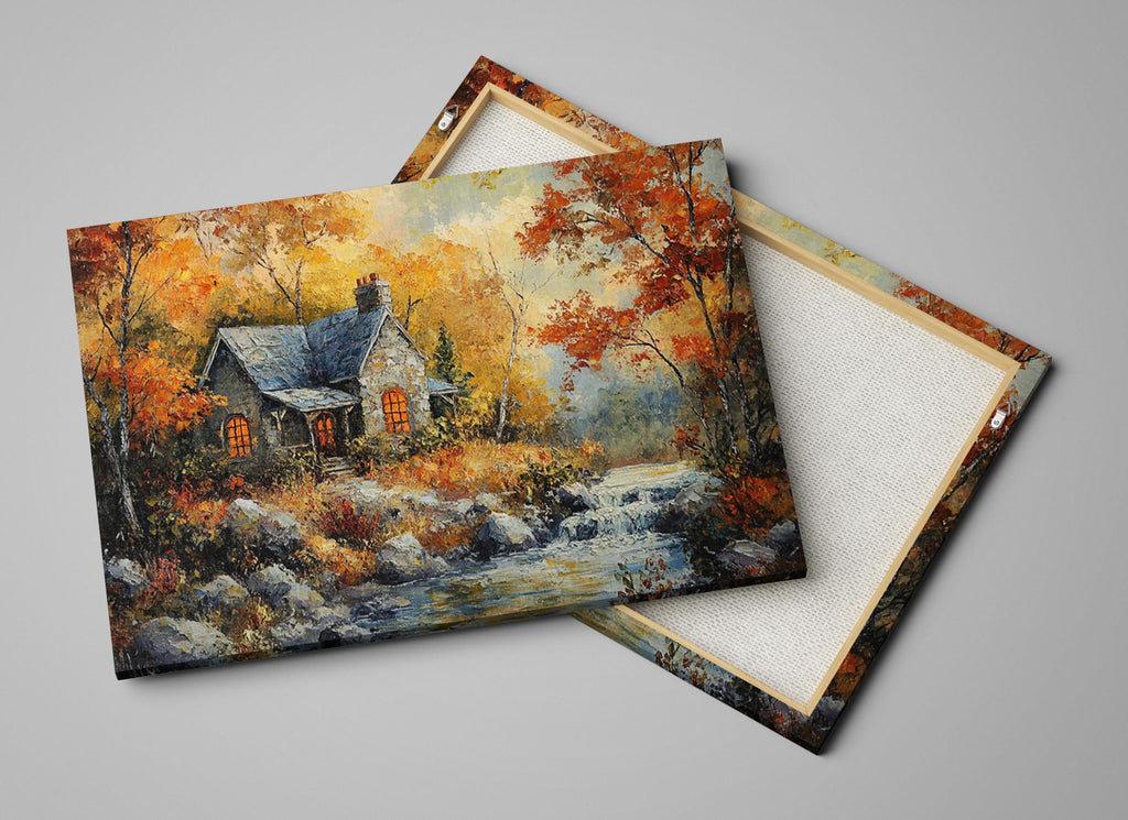 Extra Large Wall Art – Fall Landscape Art | Gallery Wrapped Canvas, Ready to Hang