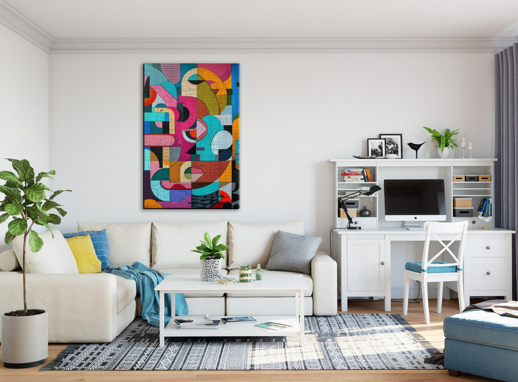 Brutalism Style Art - Large Canvas Art | Gallery Wrapped Canvas Ready to Hang