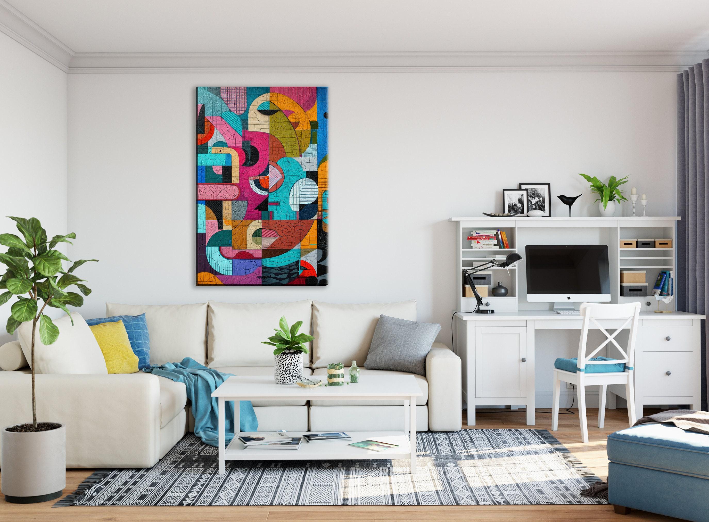 Brutalism Style Art - Large Canvas Art | Gallery Wrapped Canvas Ready to Hang