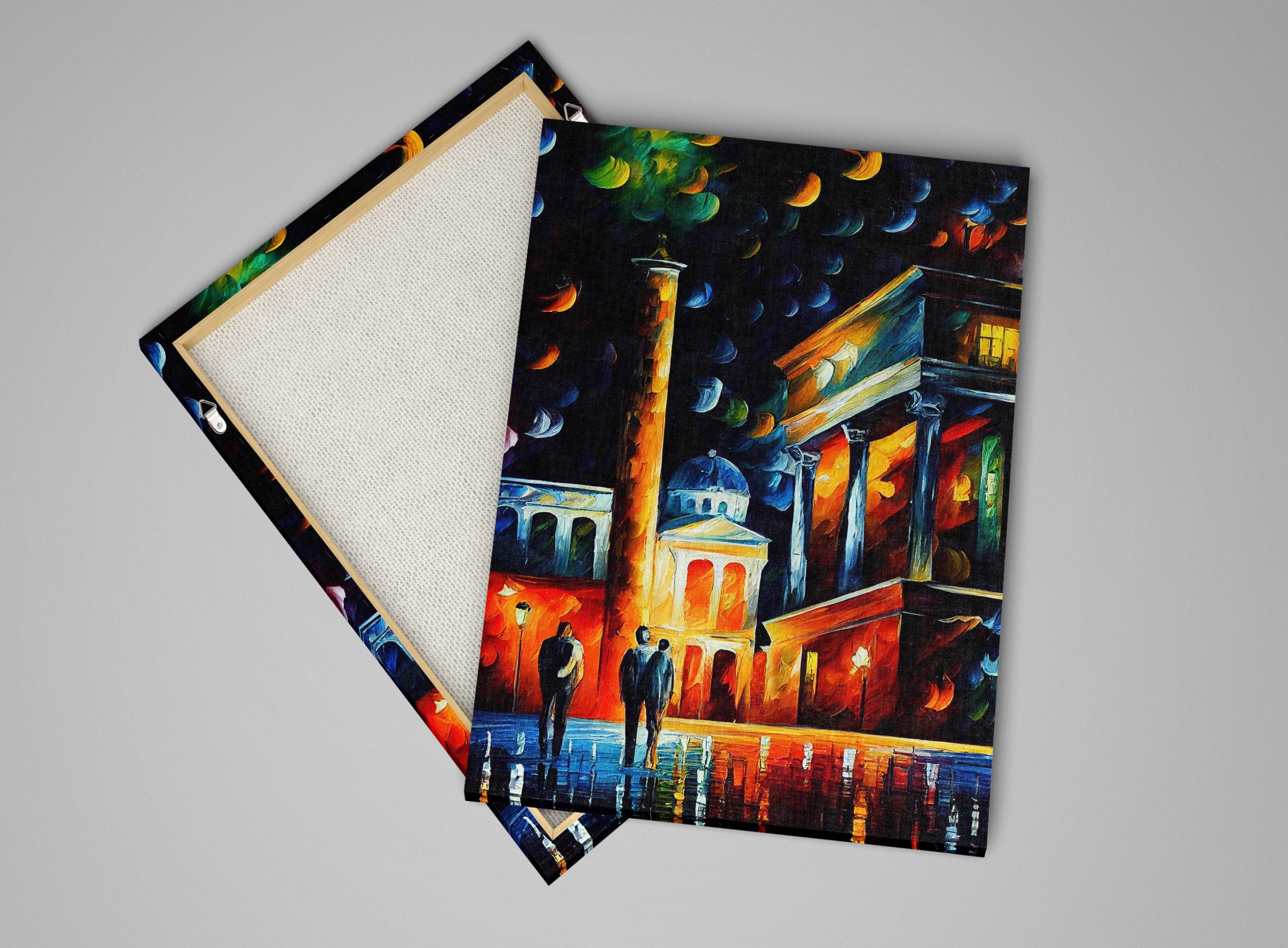 Athens Canvas Print – Greece Wall Art With Wooden Frame Canvas & Scratch Resistant Coating