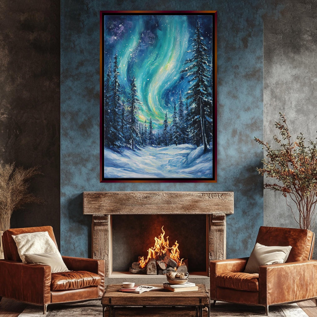 a living room filled with furniture and a fire place