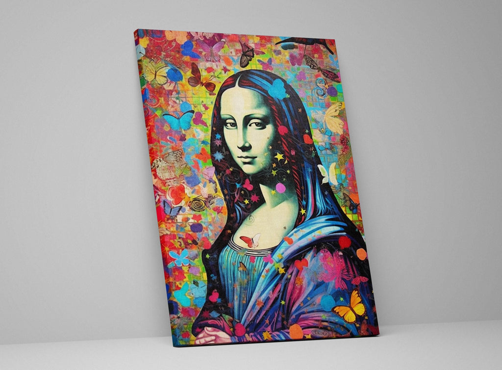Mona Lisa Pop Art - Large Canvas Art | Vibrant Wall Decor | Gallery Ready Artwork