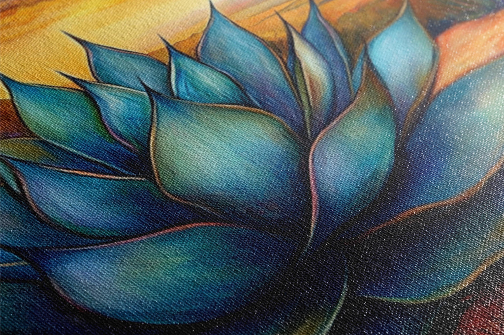 Succulent Agave Canvas | Extra Large Wall Art - Framed Succulent Art, Ready to Hang