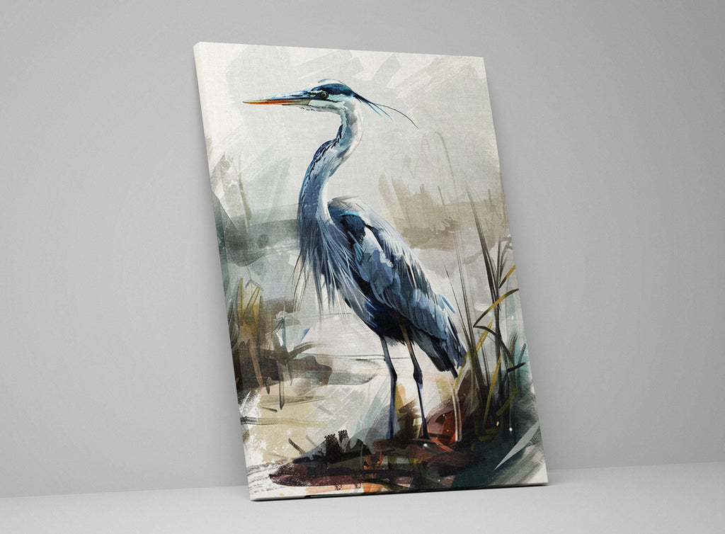 Blue Heron Wall Art – Large Canvas Art | Gallery Wrapped Canvas Print