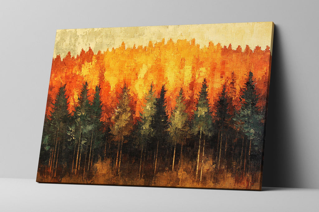 Autumn Forest Canvas - Extra Large Wall Art | Framed Canvas Print, Ready to Hang