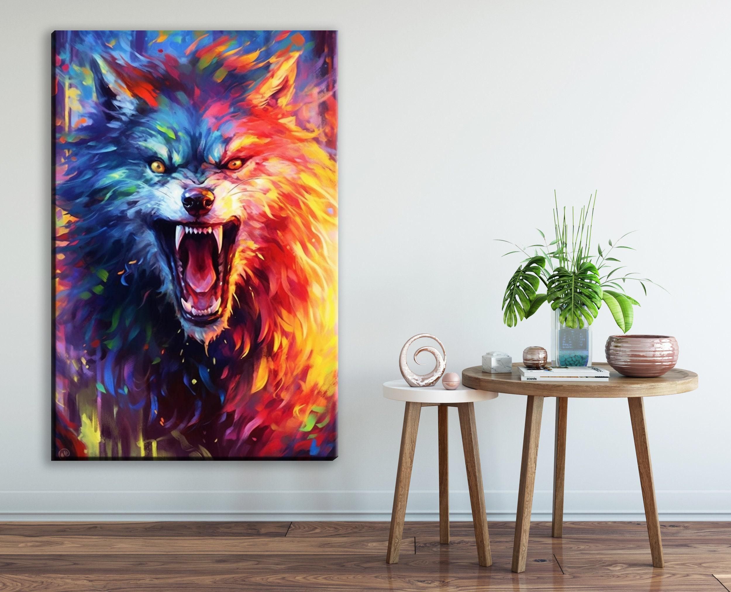 Werewolf Halloween Decor - Large Gallery Wrapped Canvas Print | Spooky Wall Art