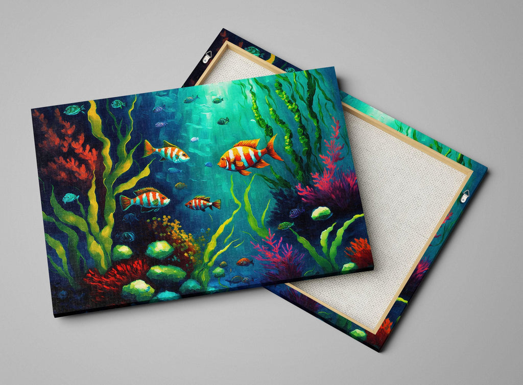 Fish Canvas Art – Vibrant Underwater Wall Art With Scratch Resistant Coating