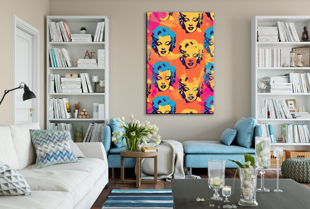 Pop Art Canvas - Marilyn Monroe Art on Gallery Wrapped Canvas, Ready to Hang