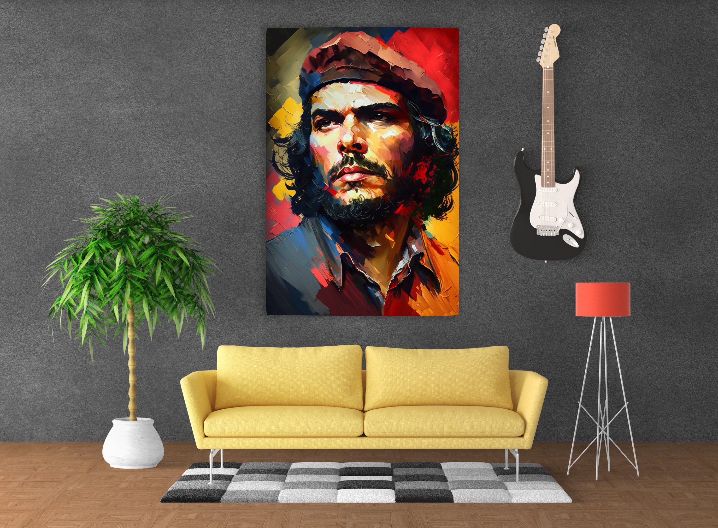 Che Guevara Wall Art – Revolutionary Canvas Print, Gallery Wrapped, Ready to Hang