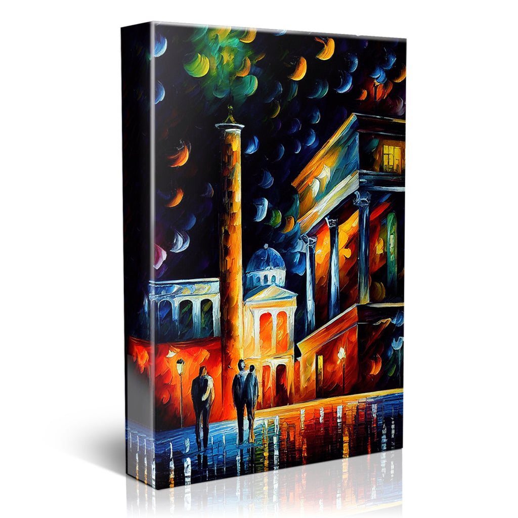 Athens Canvas Print – Greece Wall Art With Wooden Frame Canvas & Scratch Resistant Coating
