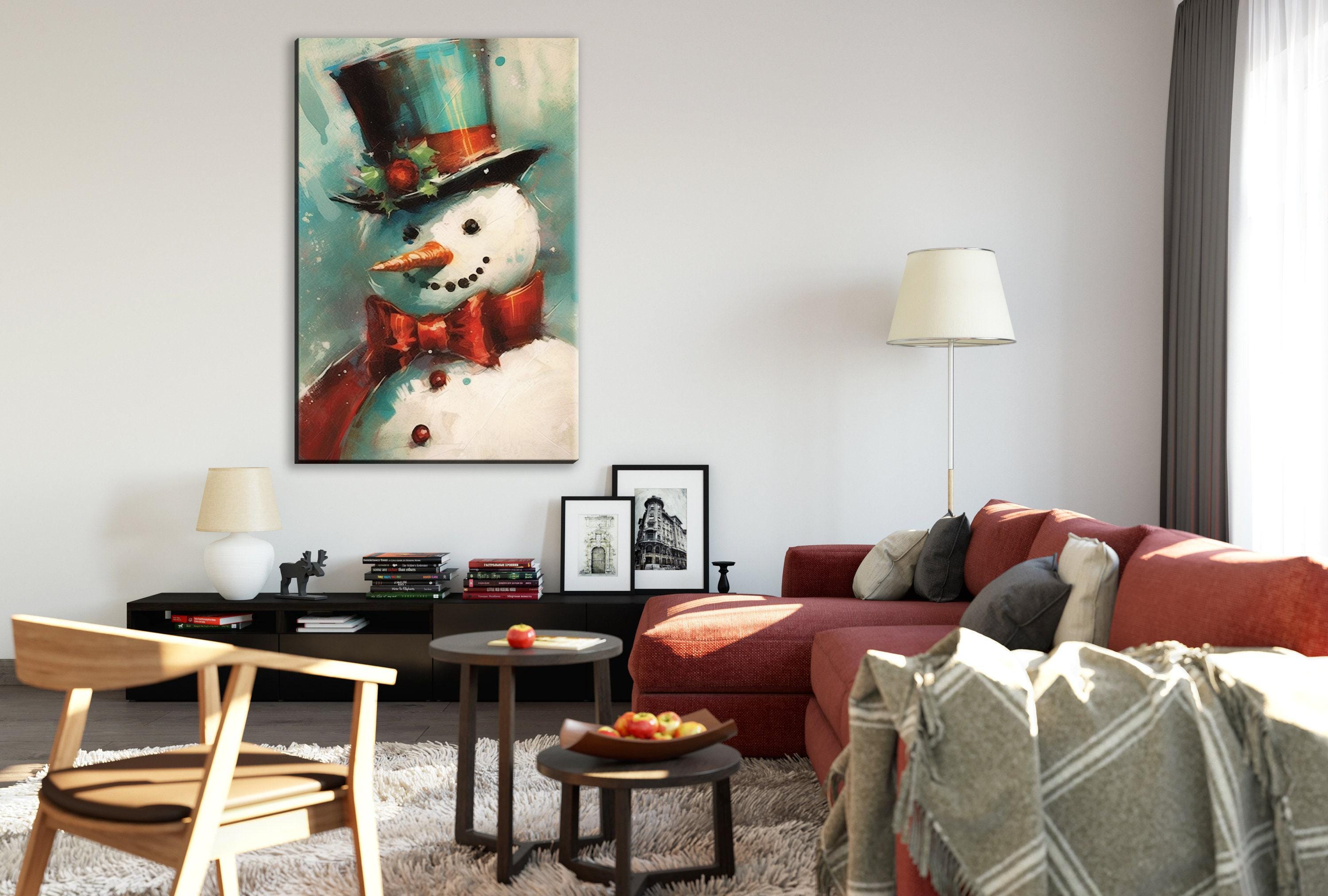 Frosty the Snowman Painting – Holiday Canvas Art | Gallery Wrapped, Ready to Hang