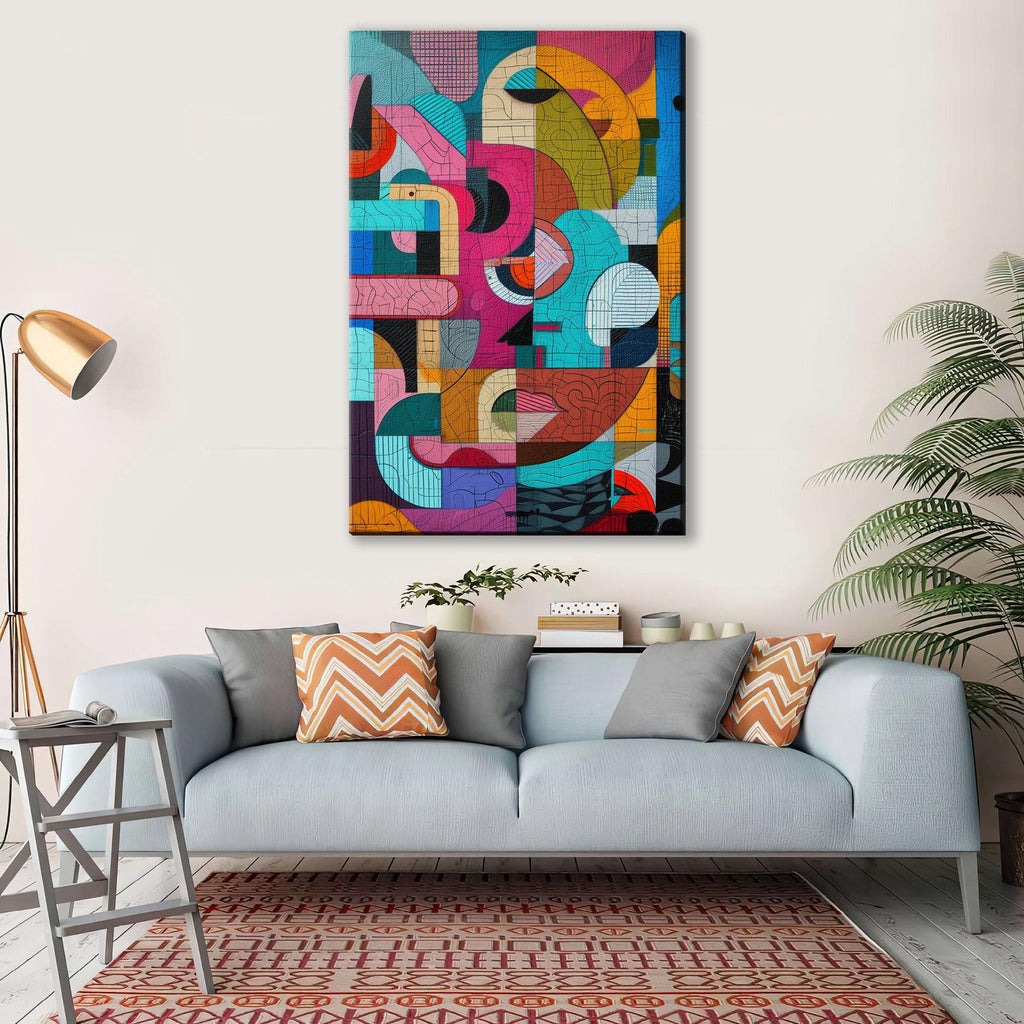 Brutalism Style Art - Large Canvas Art | Gallery Wrapped Canvas Ready to Hang