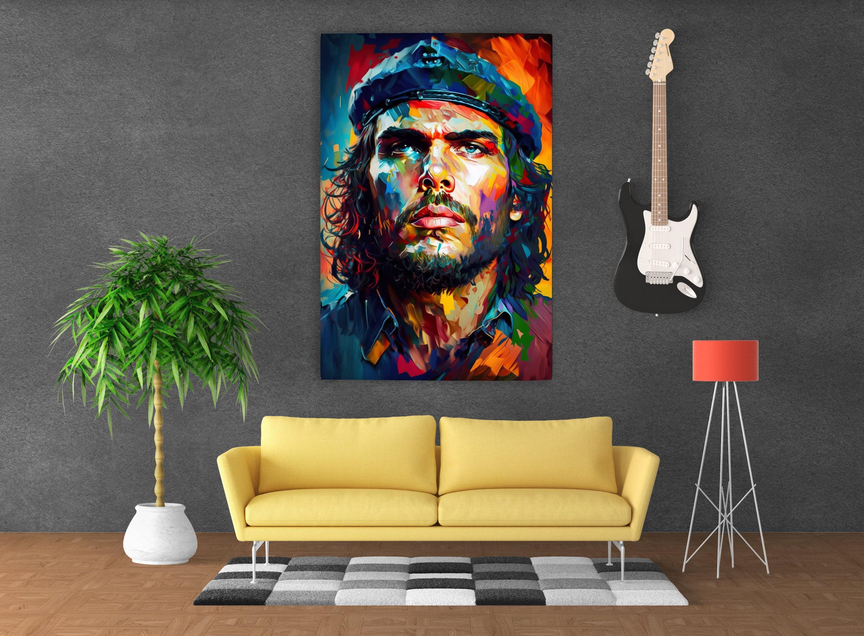 Che Guevara Portrait – Political Wall Decor | Gallery Wrapped Canvas, Ready to Hang