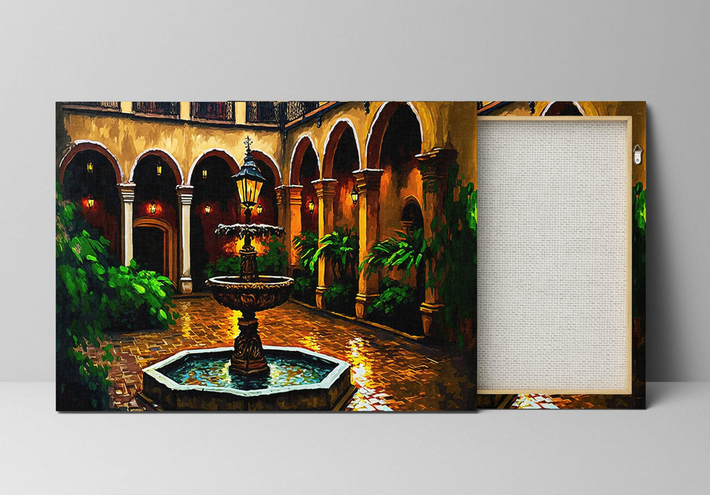 New Orleans Canvas Art - French Quarter Painting | Bourbon Street Giclee Print