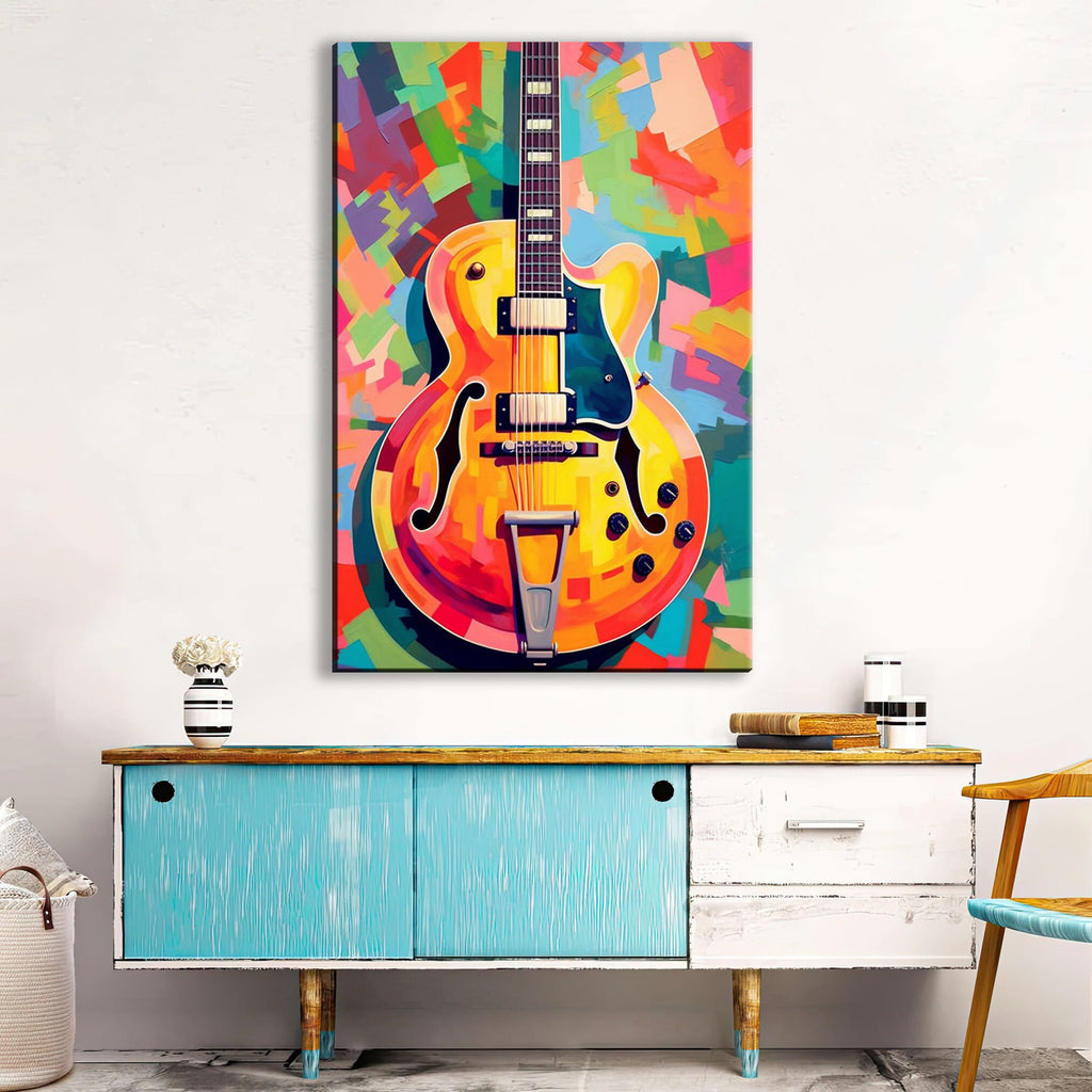 Electric Guitar Wall Art – Premium Guitar Canvas Art for Music Lovers