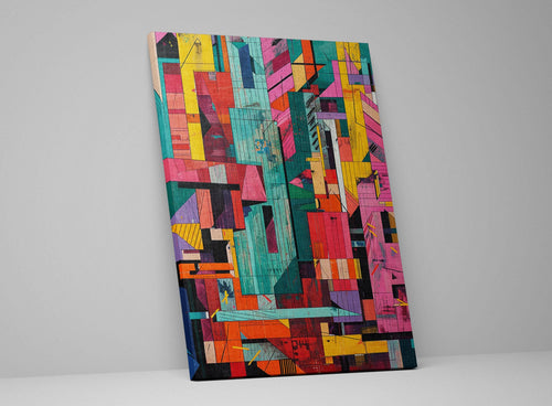 Abstract Brutalism Art - Large Canvas Art | Gallery Wrapped Canvas, Ready to Hang