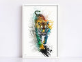 Wildlife Majesty: Tiger Watercolor Painting, Giclee Print on Canvas, Artist Paper, Watercolor Paper, Available in Extra Large Sizes