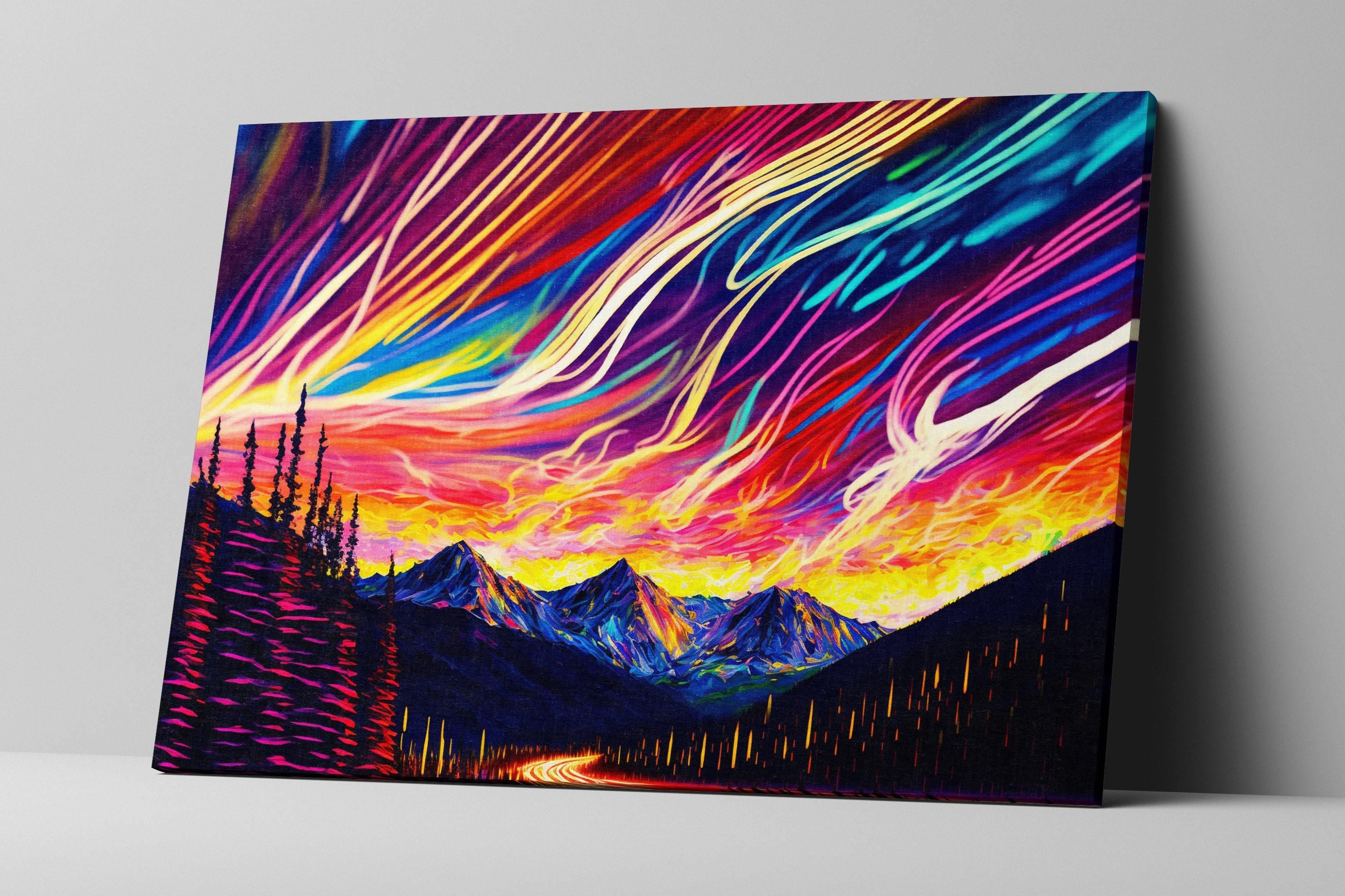 Aurora Borealis Art - Extra Large Canvas | Gallery Wrapped Print, Ready to Hang