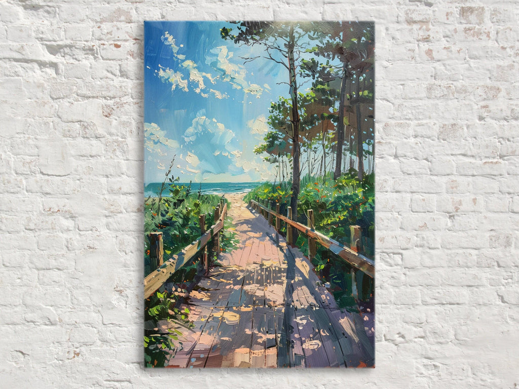 Beach Canvas Print - Coastal Wall Art | Gallery Wrapped Canvas Ready to Hang
