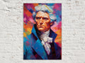 Thomas Jefferson Art - Gallery Wrapped Canvas Print | Ready to Hang Historical Wall Decor