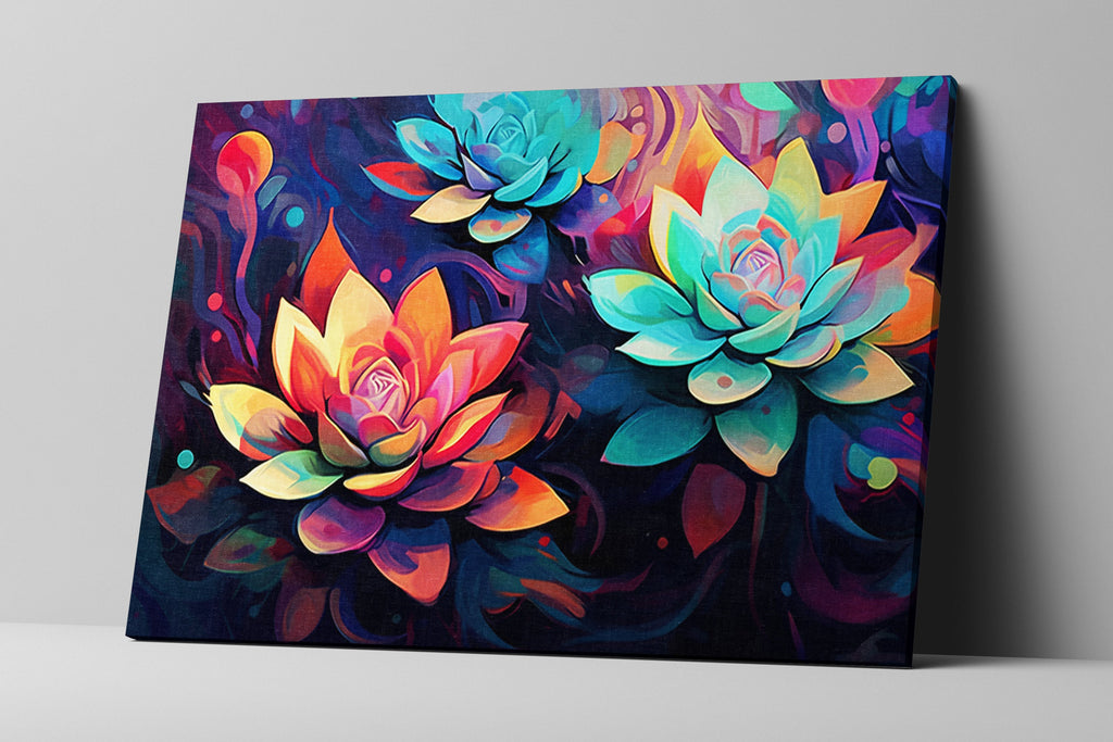 Succulent Wall Art – Modern Botanical Wall Print | Large Giclee Canvas, Gallery Ready