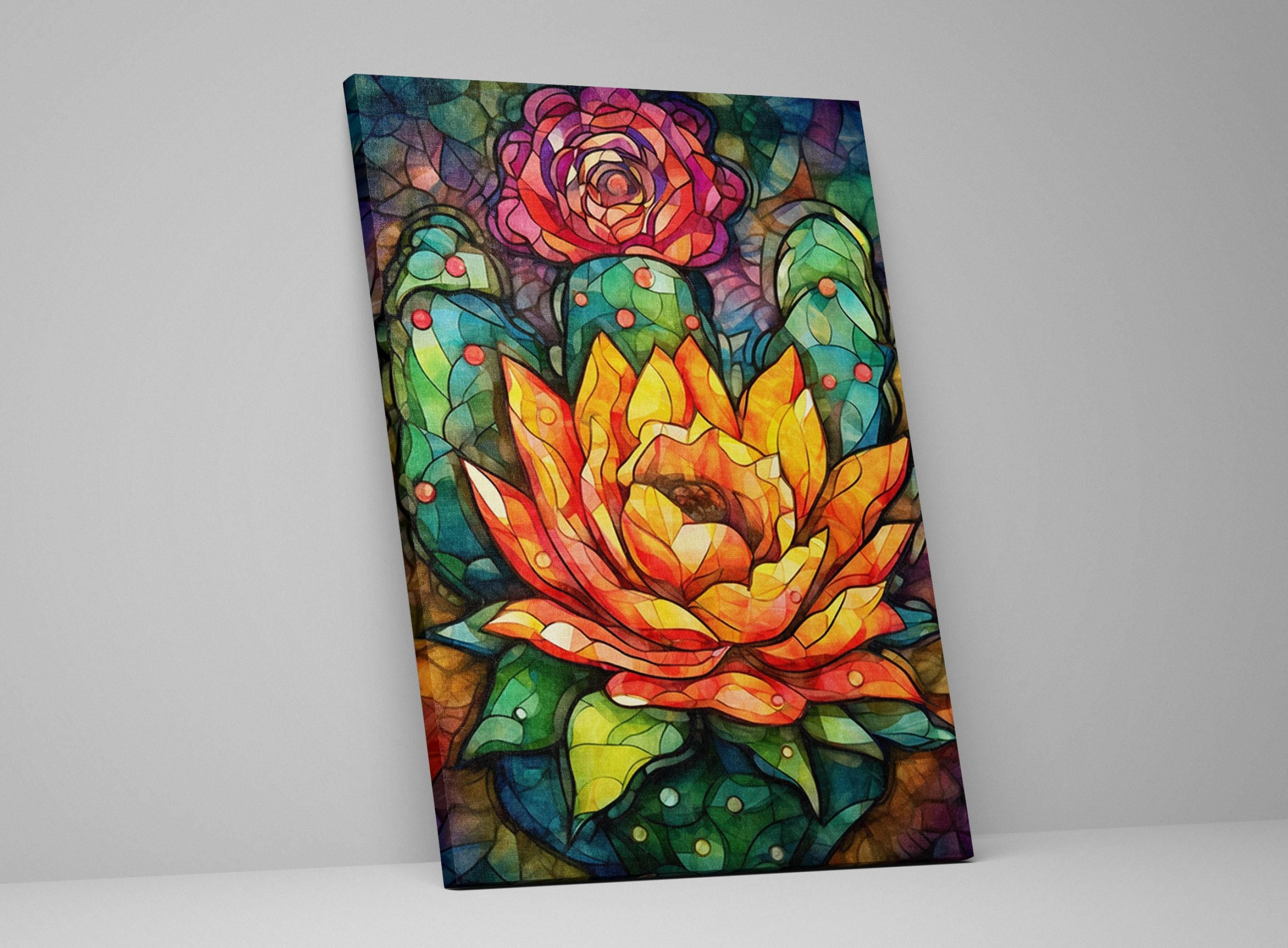 Southwest Wall Art – Mexican Pueblo Art on Extra Large Gallery Wrapped Canvas