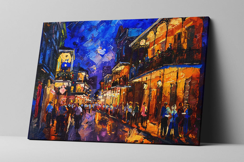 New Orleans Canvas Art – Vibrant NOLA Wall Art | Large Gallery Wrapped Canvas Print