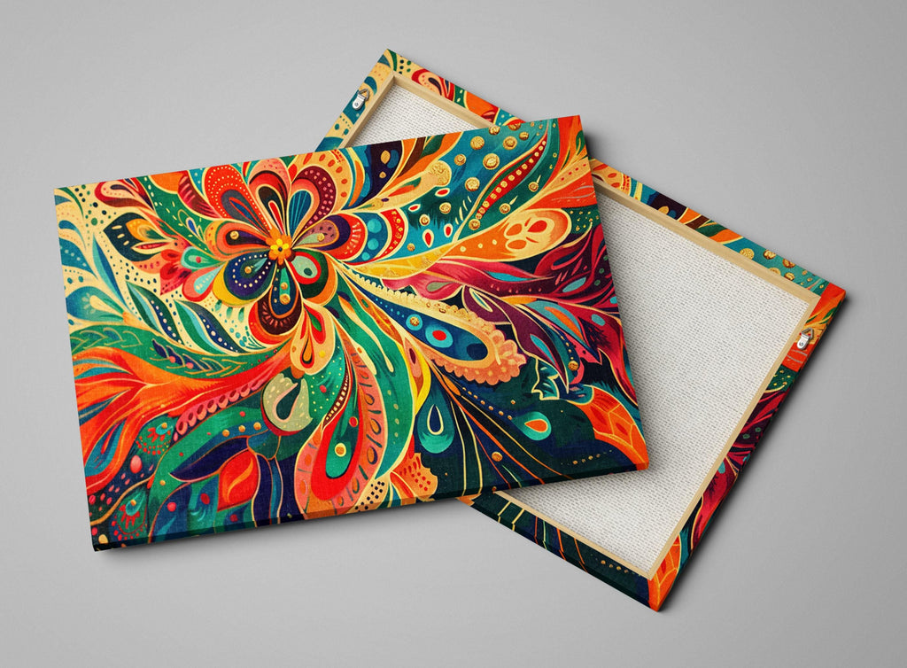 Boho Abstract Art - Extra Large Canvas Giclée Print | Modern Bohemian Decor