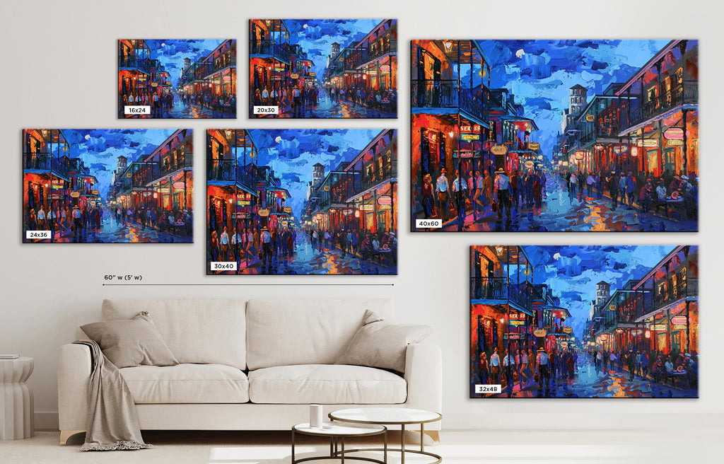 New Orleans Wall Art | French Quarter Art – Large Gallery Canvas with Scratch Resistant Coating