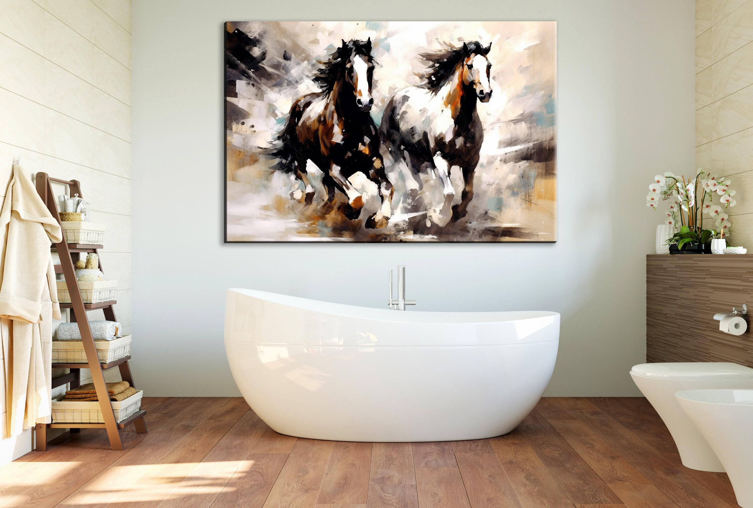 Pinto Horses Canvas - Large Canvas Art | Gallery Wrapped Wall Art Print