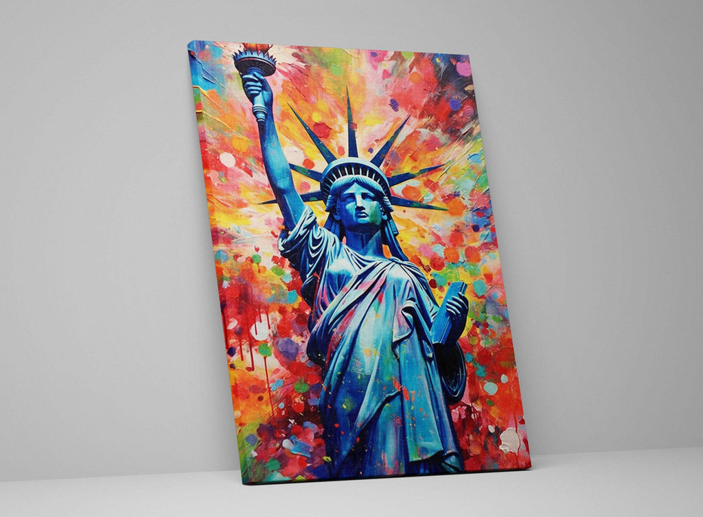 Statue of Liberty Canvas - Large American Wall Art Print | Patriotic Home Decor