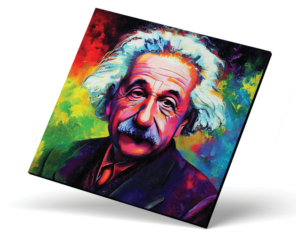 Einstein Canvas Print - Vibrant Oil Painting Reproduction on Gallery Ready Canvas