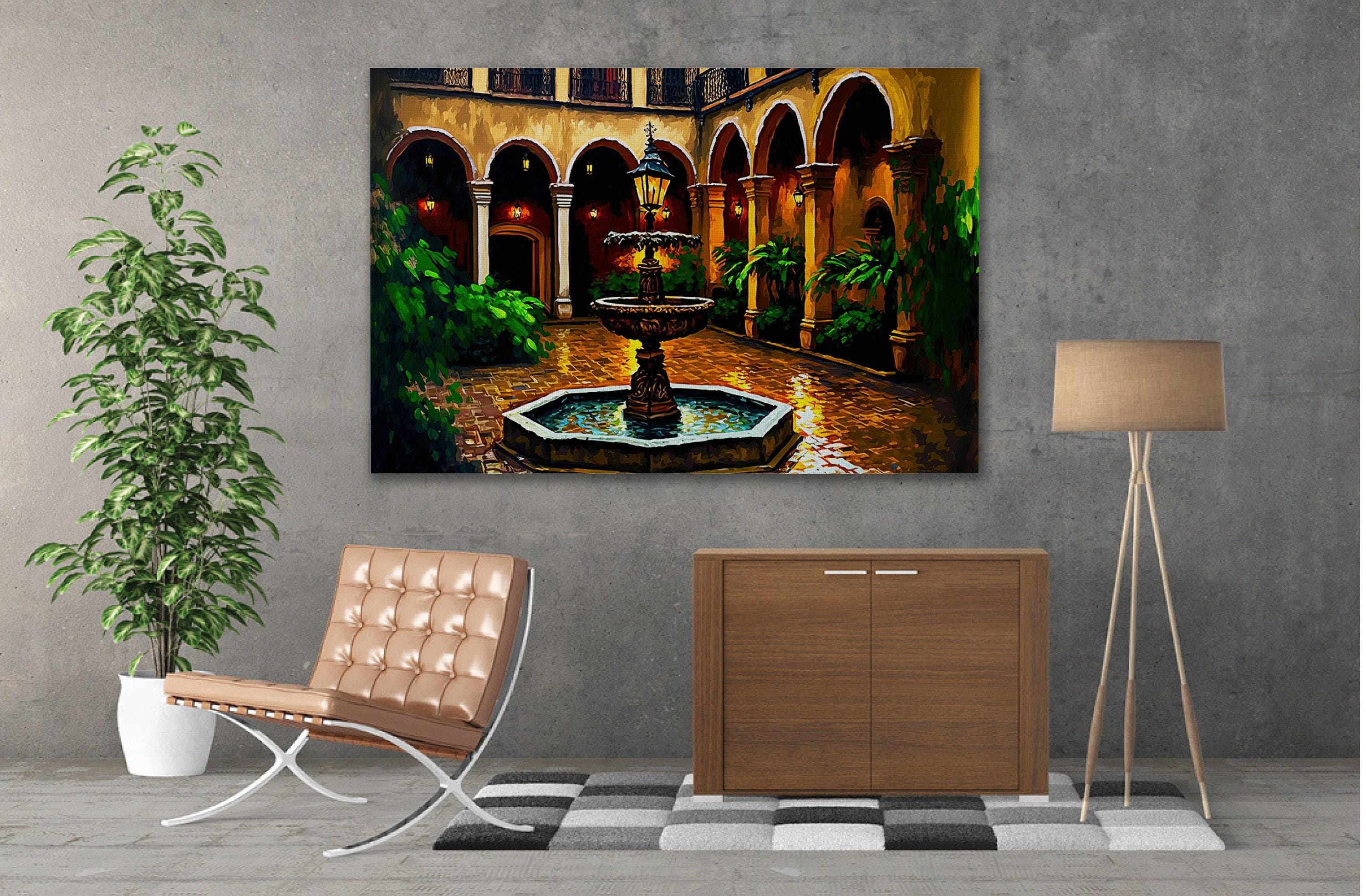 New Orleans Canvas Art - French Quarter Painting | Bourbon Street Giclee Print
