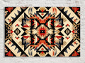 Native American Wall Art – Extra Large Tribal Pattern Decor on Gallery Wrapped Canvas