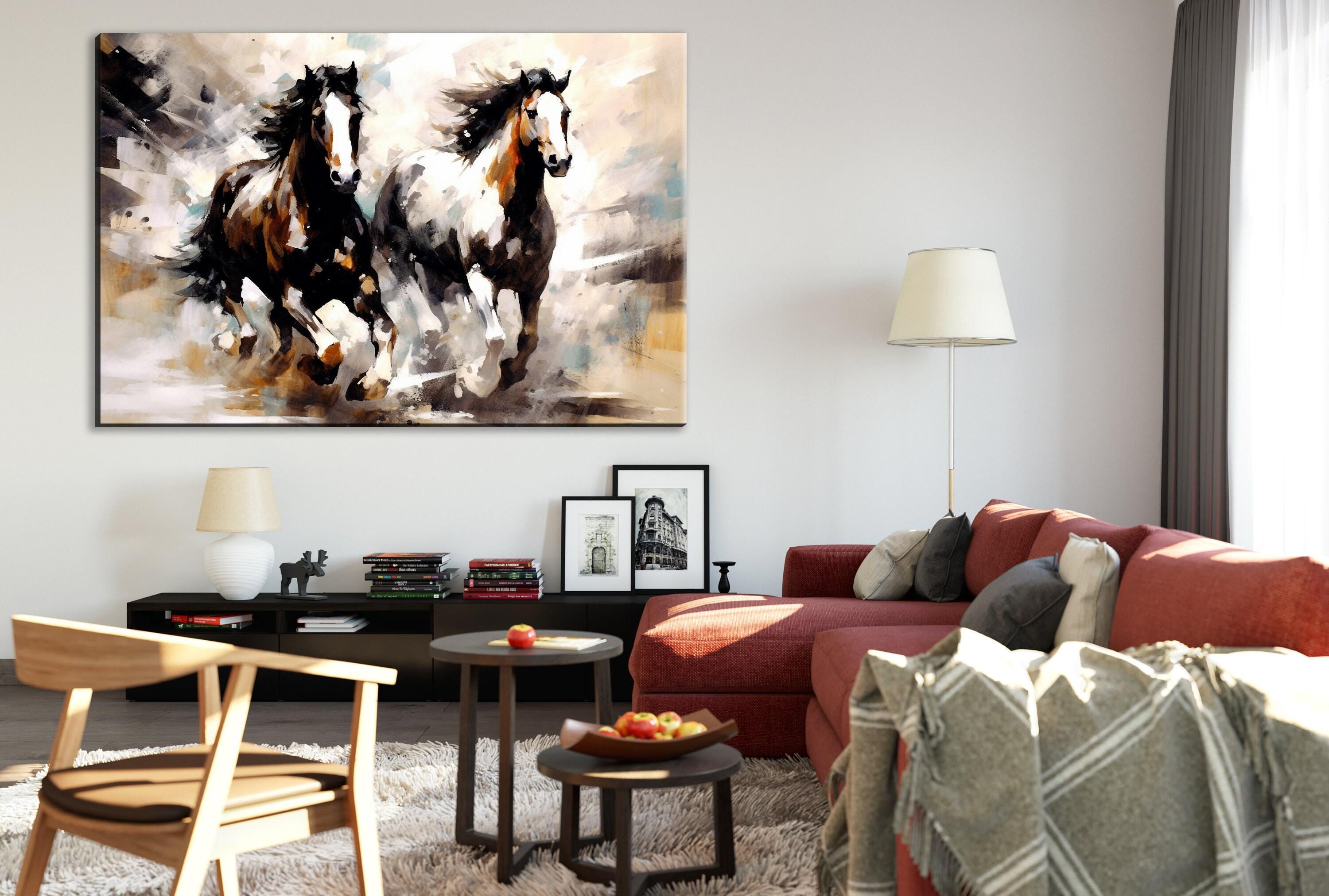 Pinto Horses Canvas - Large Canvas Art | Gallery Wrapped Wall Art Print