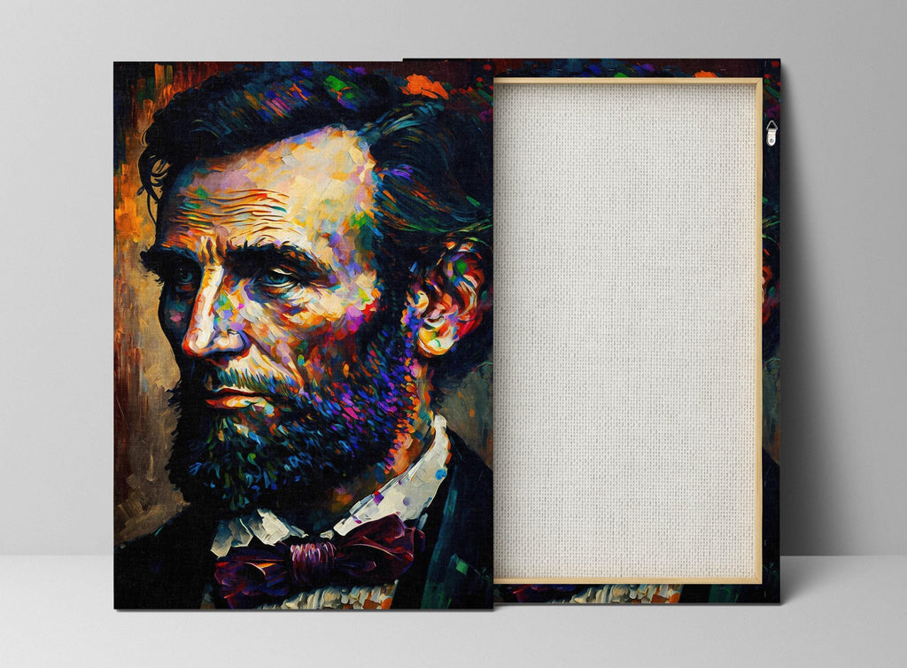 Abraham Lincoln Canvas Print – Abe Lincoln Wall Art With Wood Frame & Scratch Resistant Coating