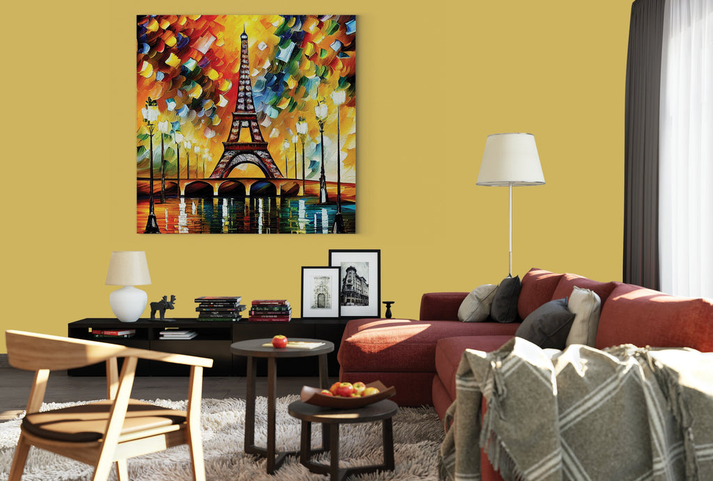 Eiffel Tower Canvas Print – Vibrant Paris Wall Art on Gallery Ready Canvas
