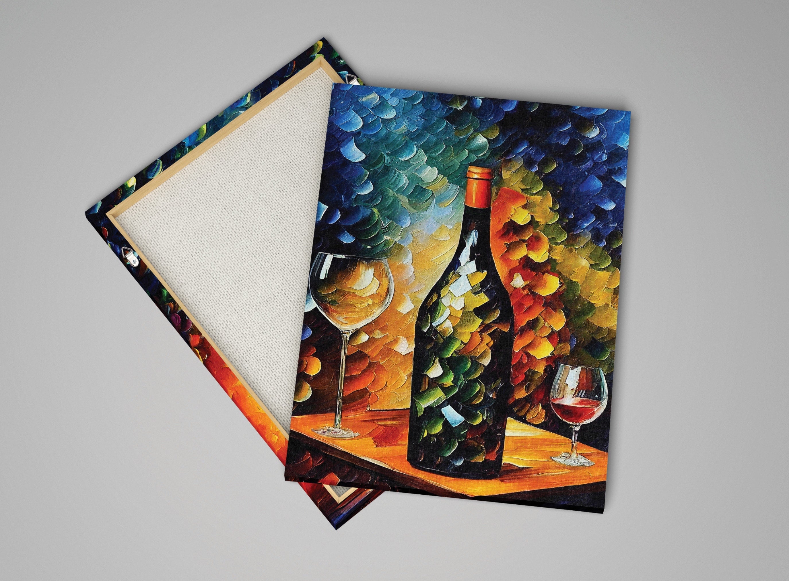 Wine Canvas Print - Vibrant Wine Art on Artist Grade Canvas with Scratch Resistant Coating