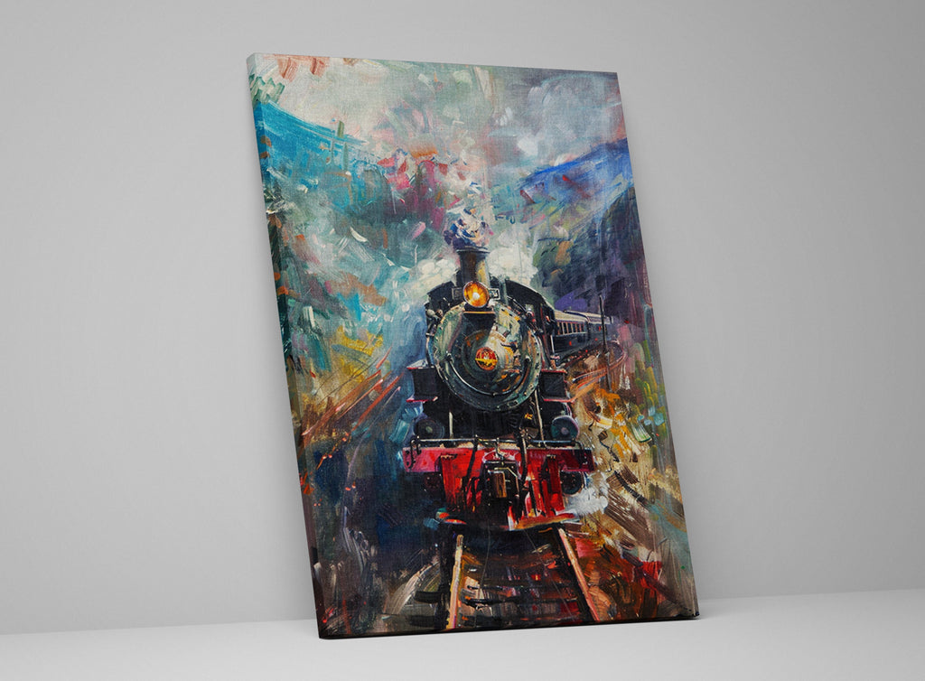 Train Wall Art – Vintage Train Canvas | Gallery Wrapped Canvas, Ready to Hang
