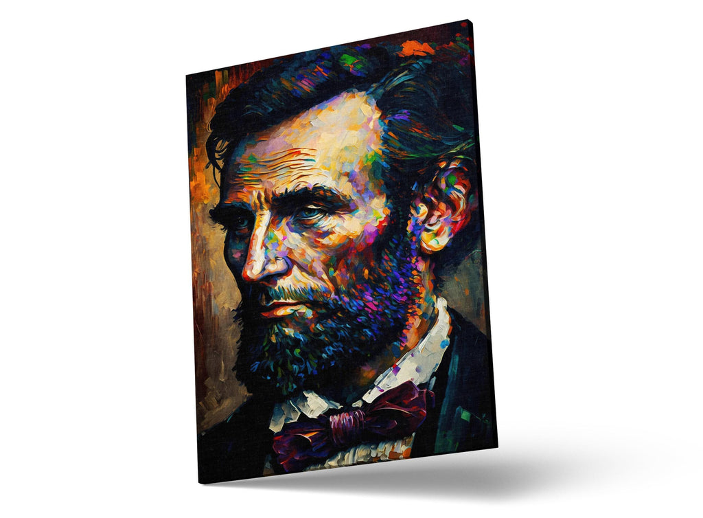 Abraham Lincoln Canvas Print – Abe Lincoln Wall Art With Wood Frame & Scratch Resistant Coating