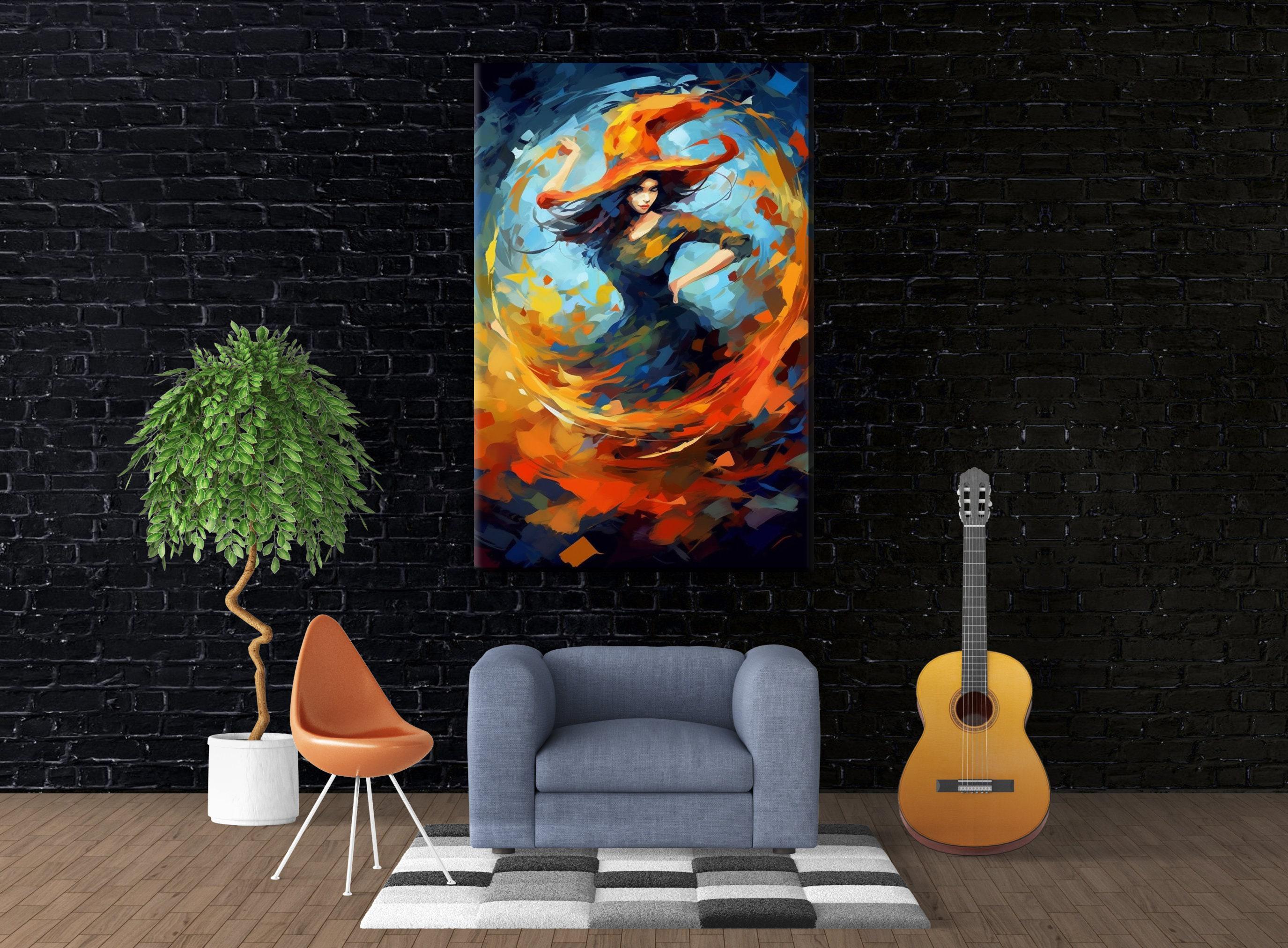 Halloween Witch Canvas | Large Gallery Wrapped Premium Artist Canvas Print