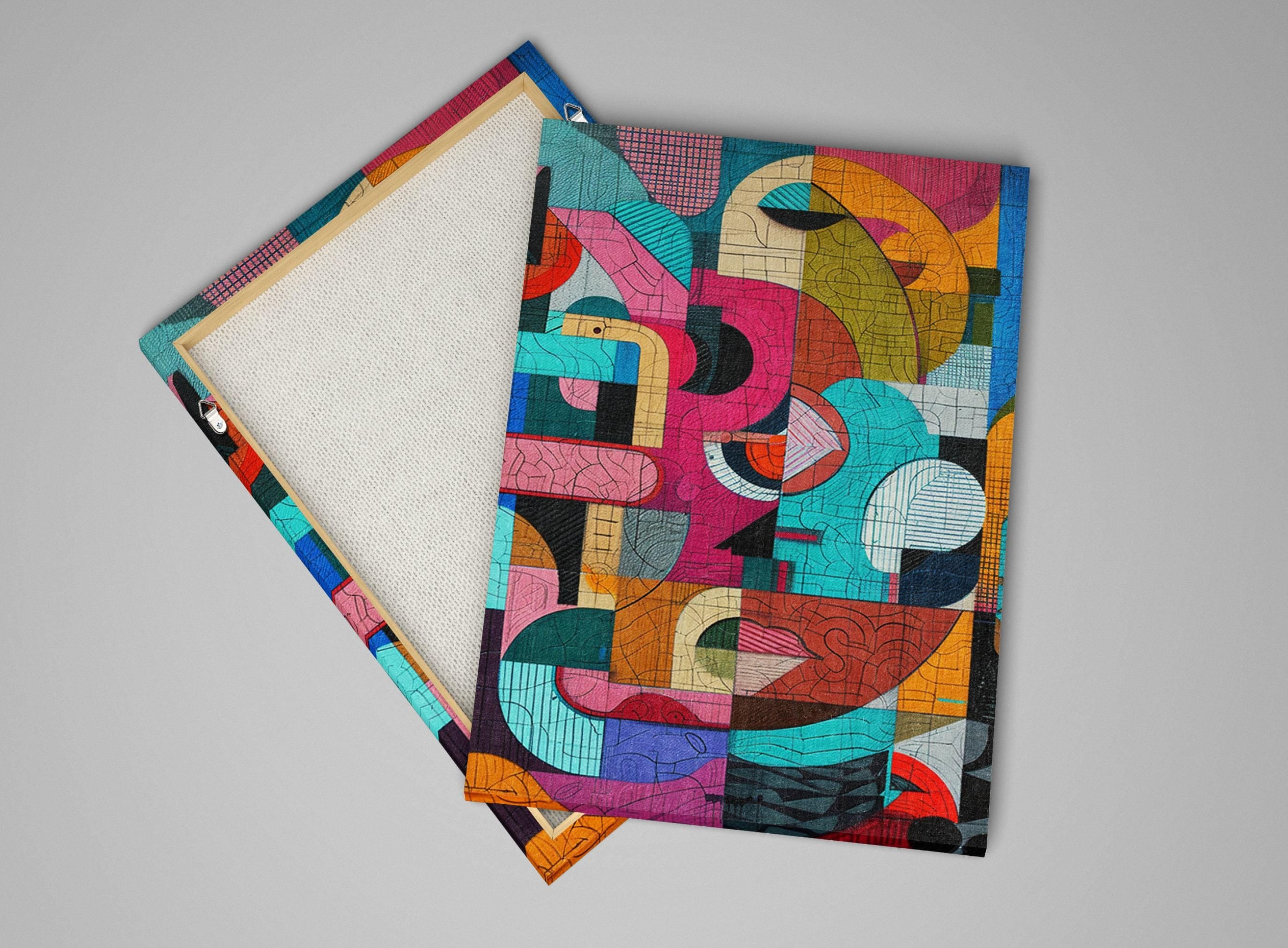 Brutalism Style Art - Large Canvas Art | Gallery Wrapped Canvas Ready to Hang