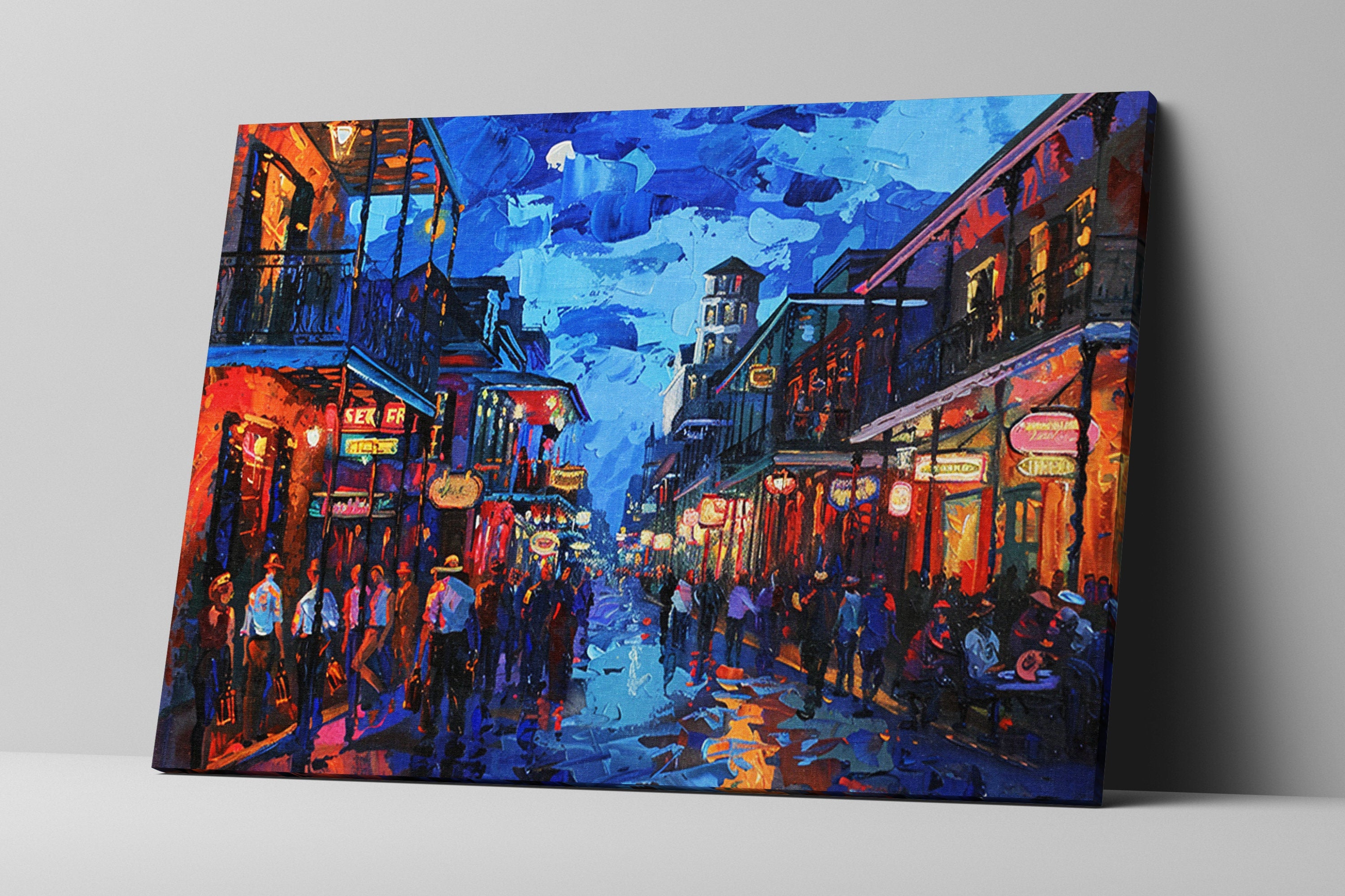New Orleans Wall Art | French Quarter Art – Large Gallery Canvas with Scratch Resistant Coating